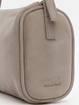 Женская сумка с ручкой MAISON DAVID MARY MINI Артикул 4523850, серо-бежевый  фото 2