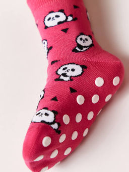 Цена за 2 пары Conte-kids Хлопковые носки TIP-TOP с рисунками малиновый