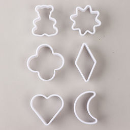 Формы для выпечки печенья «Нежность», набор 6 шт., пластик