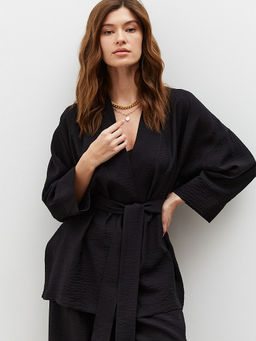 Кимоно из вискозы с поясом - TO BE ONE фото 3