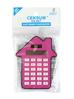 Калькулятор настольный «Домик» 8-разрядный, малиновый