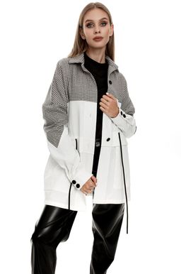Жакет AURA 2059-176 белый с черным  фото 2