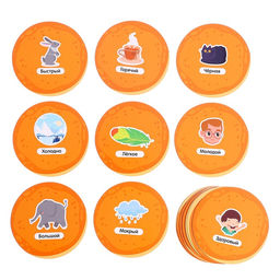 Развивающий набор «Лого блинчики», 20 карточек, 5+