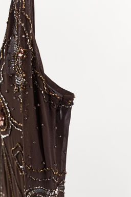 GEORGETTE SEQUIN BEAD DRESS - Zara фото 12