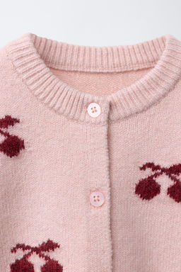 CHERRY KNIT CARDIGAN - Zara фото 3