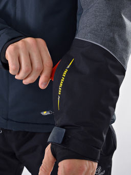 Мужской зимний горнолыжный костюм Evil Wolf 6608_1 Серый / Р 1101_Черный