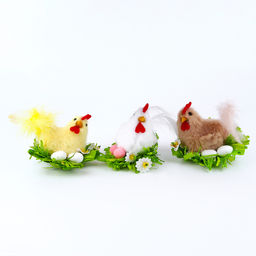Мягкая игрушка Курочка в гнёздышке, 7 см, цвет МИКС - Simaland фото 5