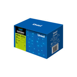 ULD-C2030-240/DTA BLUE IP20 Занавес светодиодный с контроллером, 3х2м, 240 светодиодов. Синий свет. Провод прозрачный. TM Uniel. - Volpe фото 8