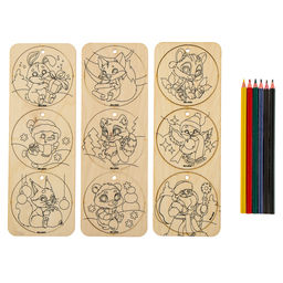 Заготовки для творчества на новый год Шары, с карандашами