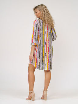 433 Халат "Полоса/слова"