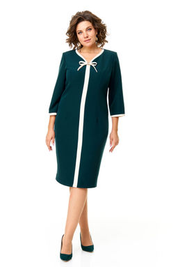 Платье VI.ORO VR-1146 изумруд / бежевый