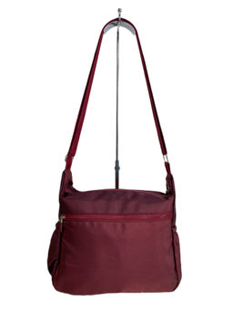 Женская cумка из текстиля, цвет бордовый - Greta фото 2