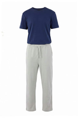 Lacivert Regular Basic %100 Pamuk _rme Pijama Tak_m_ TMNAW27PT00021