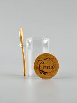 Банка для хранения с ложкой «Сахар», 300 мл