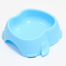 Миска пластиковая фигурная 17,5 х 17,5 х 5,5 см, голубая - Пижон фото 3