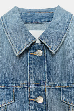 CAZADORA DENIM TRF HOMBRERAS / Azul - Zara фото 7