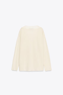WOOL BLEND LACE KNIT SWEATER - Zara фото 14