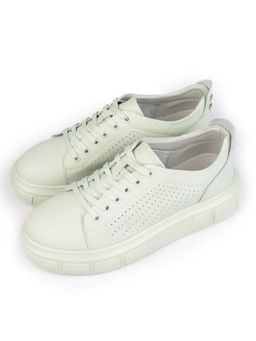 05-DXT51-5 LT. GREEN Кроссовки женские (натуральная кожа)