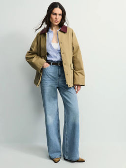 Джинсы wide leg с высокой посадкой / Zarina