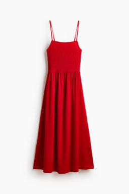 Vestido de tirantes con cuerpo nido de abeja - H&m фото 9