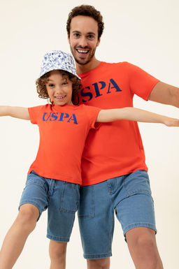 Красная футболка с круглым вырезом для мальчиков Basic - U.s. polo assn фото 9