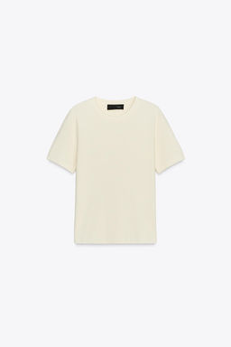 SOFT-TOUCH SHORT SLEEVE KNIT TOP - Zara фото 25