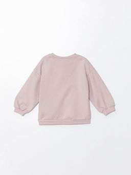 Bisiklet Yaka Uzun Kollu K?z Bebek Sweatshirt