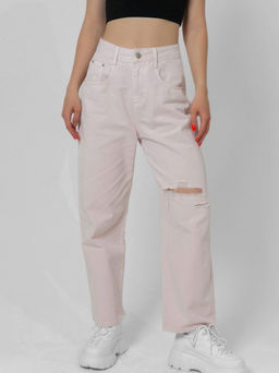 Джинсы Фрейд (светло-розовый)