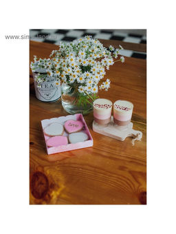 Цена за 5 шт. Коробка для печенья, кондитерская упаковка с пластиковой крышкой, Happy time, 15?15?3 см