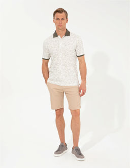 Camel Slim Fit Bermuda _ort