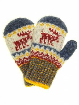 Варежки детские "Лось" 0404-1