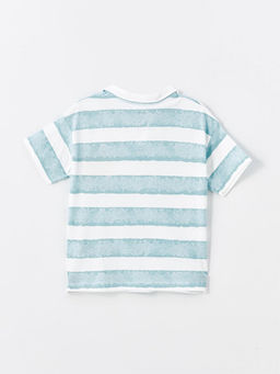 Resort Yaka K?sa ?izgili Erkek Bebek Ti??rt - Waikiki фото 2