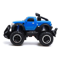 Машинка на пульте управления Джип. Пикап, работает от батареек, цвет синий - Автоград фото 2