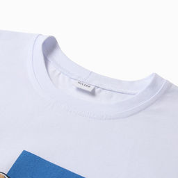 Футболка женская MINAKU: Exclusive print, белая, размер 44