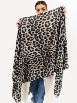 Большой, мягкий, тонкий и очень нежный двусторонний палантин с рисунком - Tantino фото 8