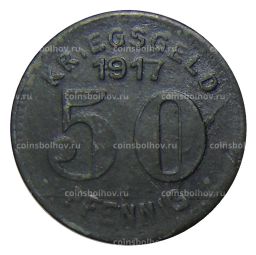 50 пфеннигов 1917 года Германия Нотгельд Элберфельд