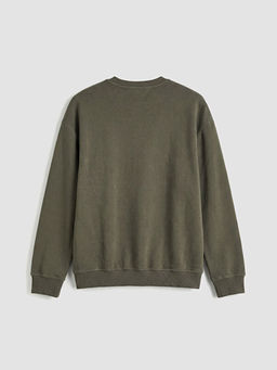 Bisiklet Yaka Erkek Sweatshirt