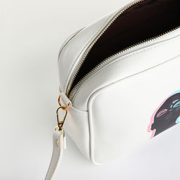 Сумка женская кросс-боди TEXTURA на молнии, 22×8×17 см, белая