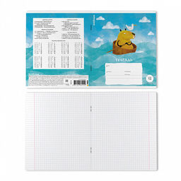 Цена за 10 шт. Тетрадь школьная ученическая ErichKrause Capybara Travel, 12 листов, клетка, выборочный УФ-лак+конгрев (в плёнке по 10 шт.)_MIX-PACK  фото 8