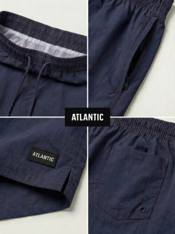 ATLANTIC KMB-225 Шорты мужские пляжные Paper Touch темно-синий  фото 10