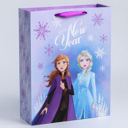 Пакет ламинированный вертикальный, 31 х 40 х 11 смС Новым годом!, Холодное сердце