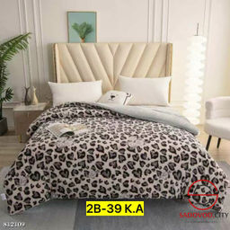 Плед, велсофт с принтом