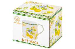 Кружка 350 мл 11,5*8,5*8,5 см Лимоны NEW BONE CHINA - Elan gallery фото 9