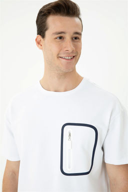 Мужская белая комфортная футболка с круглым вырезом Неожиданная скидка в корзине - U.s. polo assn фото 2