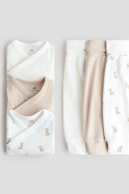 Conjunto de 3 bodies y 3 pantalones