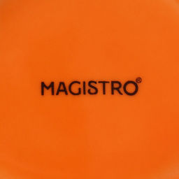 Тарелка глубокая Magistro Церера, 1.1 л, d=22 см, фарфор, оранжевая фото 5