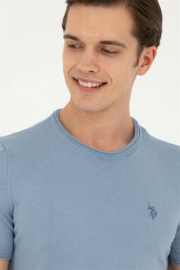 Мужской свитер цвета индиго - U.s. polo assn фото 2