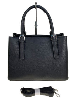 Женская сумка из искусственной кожи, цвет черный - Greta фото 2