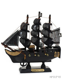 Макет парусного корабля 16х3,5х15 см / SH775-16 /уп 72/Пиратский - Галеонтрейд фото 2