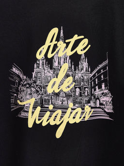 CONTE Футболка из хлопка Аrte de viajar LD 1750 black